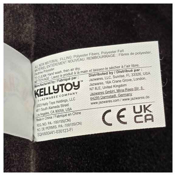 Squishmallows Rambly Black Cat Peace Sign Witch Hat Plush 14" Halloween Stuffed - Picture 9 of 14